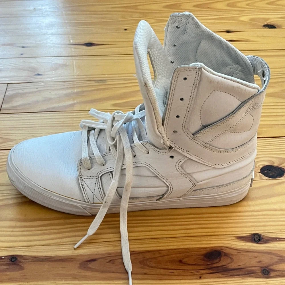 Supra Skytop II Chad Muska 002 Mens 10 White Leather High Top Sneakers S01060 - Picture 10 of 16